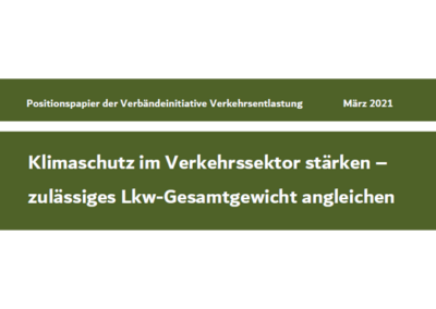 Positionspapier der Verbändeinitiative Verkehrsentlastung