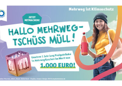 Mehrweg ist Klimaschutz 2026: Mehrweg-Allianz fordert wirksame finanzielle Förderung im Verpackungsgesetz und startet große Mitmach-Aktion