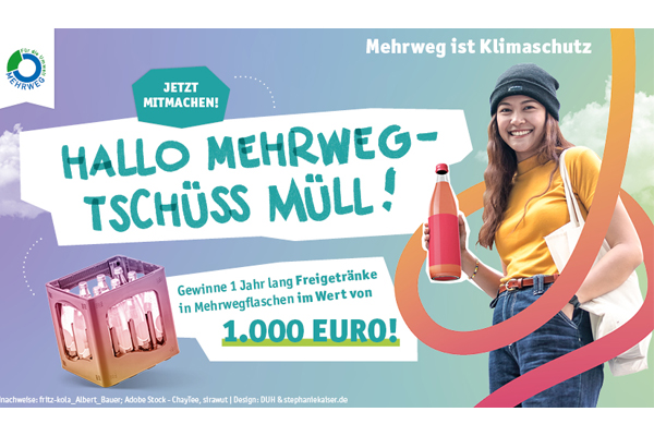 Mehrweg ist Klimaschutz 2026: Mehrweg-Allianz fordert wirksame finanzielle Förderung im Verpackungsgesetz und startet große Mitmach-Aktion